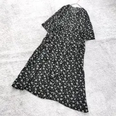 C547【ショコラフィネローブ】小花柄/ワンピース/ガウン/シアー素材/Fのサムネイル
