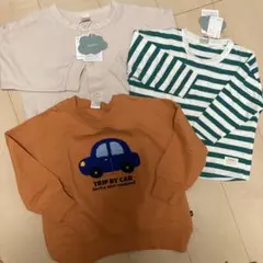 トップス3点&デニムオーバーオール 【110cm】