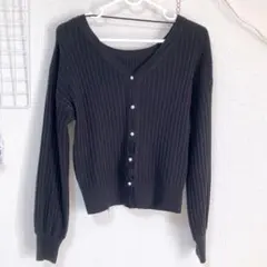 GU ブラック 長袖 カーディガン