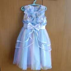 パステルカラー 花柄ドレス