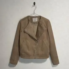 即日発送！ BAYFLOW ライダースジャケット size2 スウェード風 茶色