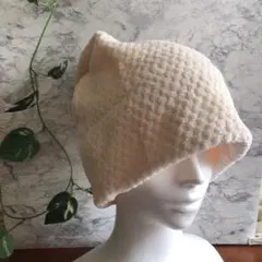 ハンドメイド[56]タオル帽子サウナキャップ　ケアキャップ医療用帽子　抜け毛脱毛
