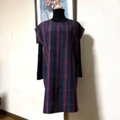 大島紬　チュニック　絹　着物リメイク