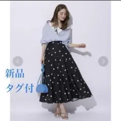 アプワイザーリッシェ★マチフレアドットボリュームスカート