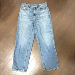 GU ストレートデニムパンツ ライトブルー