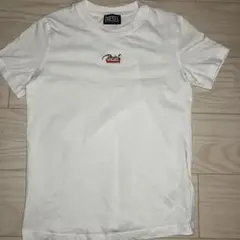 DIESEL ホワイト Tシャツ ロゴ刺繍