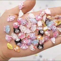 サンリオ　ネイルパーツ デコパーツ キティ　マイメロ　クロミ　シナモロール