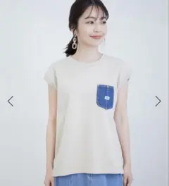 Lee vis デニムポケットスリーブレスTシャツ