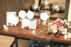 キャンドルライトS12個＋M24個　ウェルカムスペースに