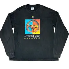 Apple LICENSE to Drive ロンT Tシャツ　USA製のサムネイル