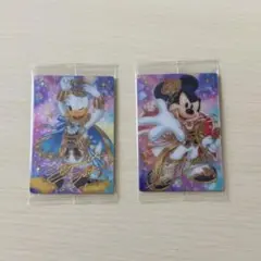 ディズニーキャラクター ウエハース　ミッキーマウス ドナルドダック 2枚セット