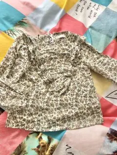 ZARA●ザラ●チュニック●ブラウス●フラワー●お花●フリル●150