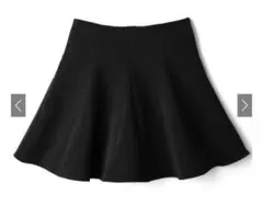 GRL ミニ フレアスカート ブラック