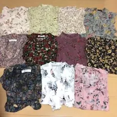 花柄ブラウス 11点まとめ売り 韓国 ディーホリックホットピング エンビールック