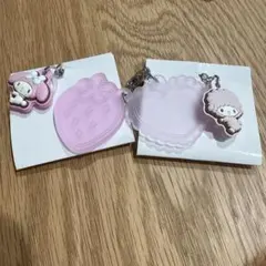 サンリオキャラクターズ　ダブルチャームグミ　マイメロディ　ピアノちゃん　2点