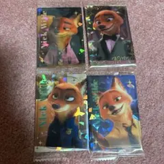 ズートピア　カードソフトクッキー　ニック4枚セット