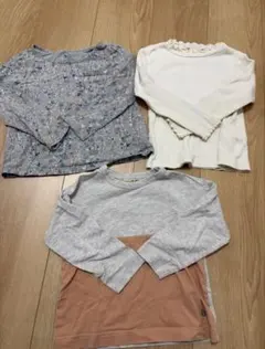 長袖カットソー3点セット 100cm