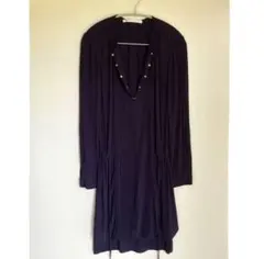 ダイアンフォンファステンバーグSLICED DRESSレーヨン 長袖ワンピースS