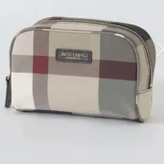 バーバリーBLUE LABEL クレストブリッジチェック柄ポーチ
