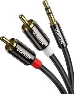 UGREEN オーディオケーブル 3.5mm RCA（長さ2m）