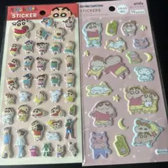 くれよんしんちゃん　ぷっくりステッカー　ふわふわシール