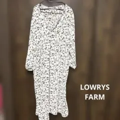 LOWRYS FARM 花柄 ロングワンピース L