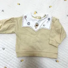 バースデイ　コトリ　プーさん　襟付き　長袖シャツ　80cm ディズニー