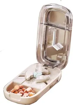 錠剤カッター付き ピルケース 薬ケース 携帯用のサムネイル