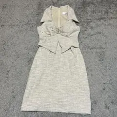 AR ANGELR ベージュ系タイトドレス S