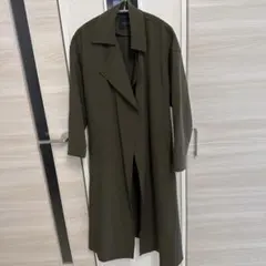 ロングトレンチコート カーキ