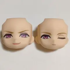 ねんどろいど　茅ヶ崎至　顔パーツ2点　不敵な笑み顔、ウィンク顔　A3!　フェイス