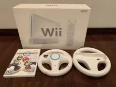 Wii 本体 +マリオカートソフト+ ハンドルセット