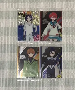 ジークアクス　ウエハースカード　マチュ,シュウジ,エグザベ,ニャアン4点セット