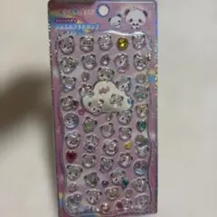 もちもちぱんだ ストーンつき ジュエルプチドロップ シール ぷっくりシール