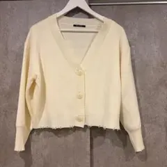 one way ショート丈 カーディガン Fサイズのサムネイル
