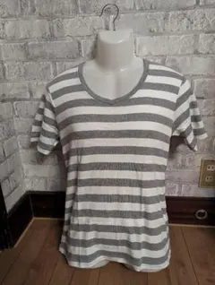 ヘルスニット カットソー Tシャツ ボーダー Ｌサイズ ニット アメカジ