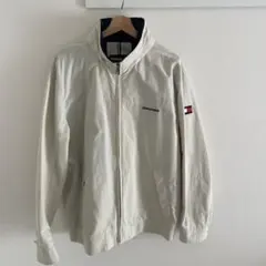 TOMMYHILFIGER ホワイト ジップアップジャケット