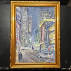 原画A4 #J05 #夜景　　#手描き一点物　　#水彩画直筆