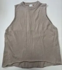 23ss Spick & Span ベージュ ニットベスト Fサイズ