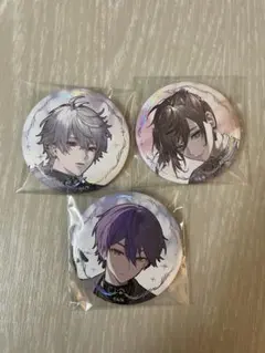 葛葉、剣持、叶　缶バッジ