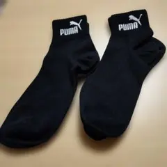 PUMA 23-25cmアンクルソックス ブラックのサムネイル