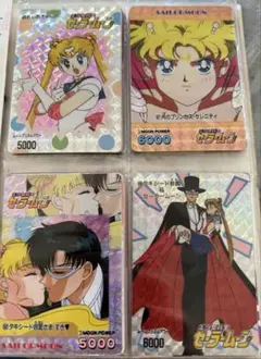 セーラームーン トレーディングシールカード全てキラキラセット 48枚
