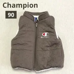 Champion チャンピオン 裏ボアベスト90cm 星柄 ポケット ブラウン