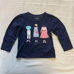 kate spade ネイビー長袖カットソー 110cm