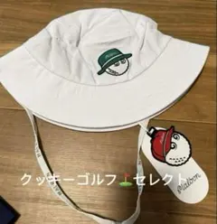 即日発送 新品 マルボンゴルフバケットハット 帽男女兼用 ハットユニセックス 白