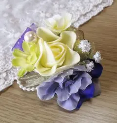 ハンドメイド コサージュ バラ ローズ 卒業 入学 発表会 2way