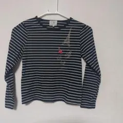 KUMIKYOKU ストライプ 長袖Tシャツ 140のサムネイル