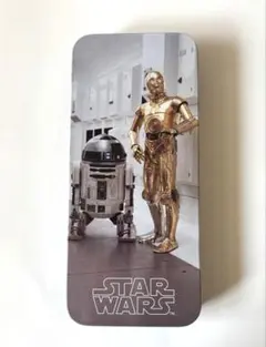 【美品】スターウォーズ 缶ペンケース R2-D2 C-3PO STAR WARS