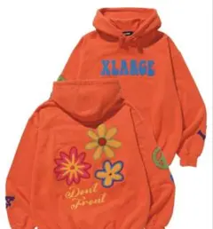 XLARGE オレンジ パーカー