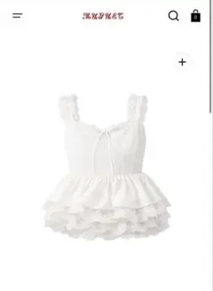 MUGUET noir tutu peplum blouse ミュゲ - メルカリ